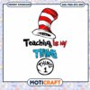 Teaching Is My Thing Cat Hat PNG Instant Download Art