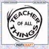 Teacher of All Things Quote PNG Instant Download Design