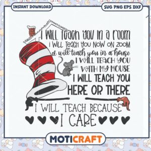 Teaching and Caring Inspirational Quote PNG Download