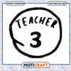 Teacher Badge Design for Classroom Use PNG Download