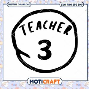 Teacher Badge Design for Classroom Use PNG Download