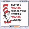 Teacher Anywhere Themed Cat Hat PNG Instant Download