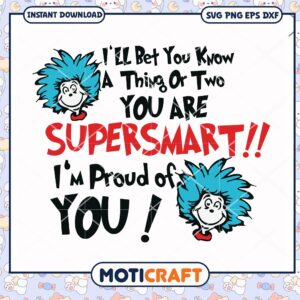 Supersmart Printable Design for Kids Learning Fun PNG