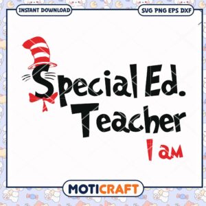 Special Ed Teacher I'm Proud to Be PNG Downloadable Art