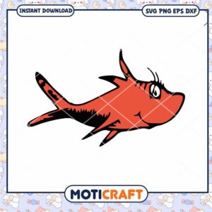 Red Fish Clipart Instant Download PNG Format Art Design
