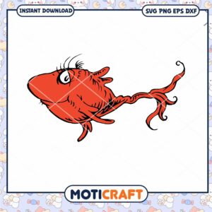 Red Cartoon Fish PNG for Crafting Projects Downloadable