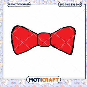 Red Bow Clipart PNG Instant Download for Crafts Design