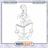 Reading Cat Character Coloring Page Instant Download PNG 2 Reading Cat Character Coloring Page Instant Download PNG