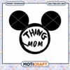 Mickey Mouse Inspired Mom PNG Design for Instant Download