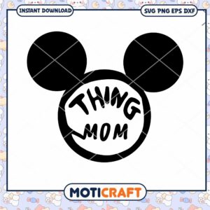 Mickey Mouse Inspired Mom PNG Design for Instant Download