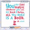 Magical Book Quote Printable Art from Dr Seuss PNG