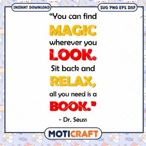 Magic and Relaxation Inspirational Quote PNG Download