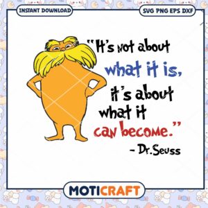 Inspiring Dr Seuss Quote PNG Design for Instant Download