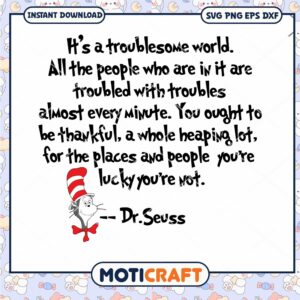 Inspirational Dr Seuss Quote PNG for Instant Download
