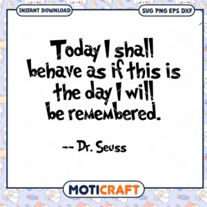 Inspirational Dr Seuss Quote Instant Download PNG Art