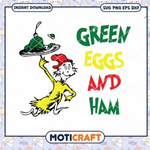 Green Eggs and Ham Instant Download Fun PNG Art
