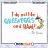 Green Eggs and Ham Dr Seuss Printable Art PNG File