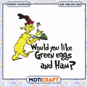 Green Eggs and Ham Fun Art Downloadable PNG Image