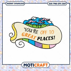 Great Places Motivational Quote PNG Download Art Design