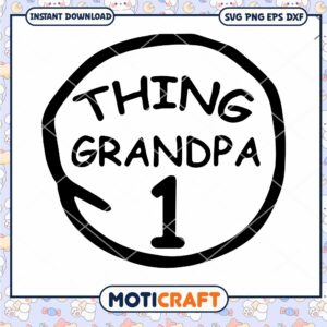 Grandpa Number One Fun PNG Design for Crafting