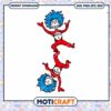 Funny Thing 1 and Thing 2 Character PNG Instant Download 2 Funny Thing 1 and Thing 2 Character PNG Instant Download
