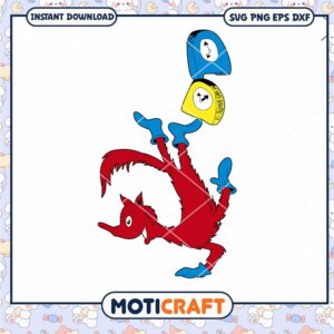 Funny Red Cartoon Character PNG Instant Download Design