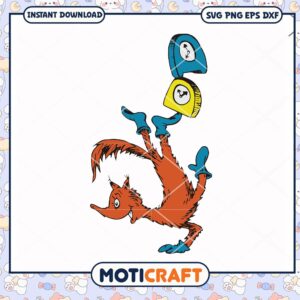 Funny Fox Cartoon Balancing Downloadable PNG Art