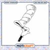 Funny Cartoon Style Hand Holding a Scroll PNG Download