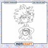 Fun Thing 10 Character Coloring Page Download PNG Image 2 Fun Thing 10 Character Coloring Page Download PNG Image