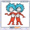 Fun Thing 1 and Thing 2 SVG PNG Instant Download Art 2 Fun Thing 1 and Thing 2 SVG PNG Instant Download Art