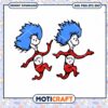 Fun Thing 1 and Thing 2 PNG Digital Download Art 2 Fun Thing 1 and Thing 2 PNG Digital Download Art