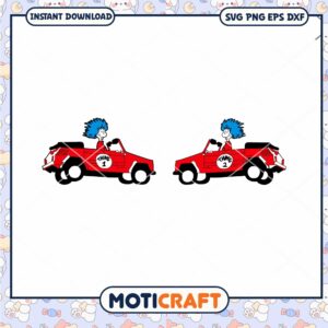 Fun Red Car Clipart for Kids Instant Download PNG