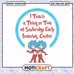 Fun Teacher Design for Learning Center Download PNG