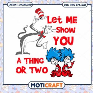 Fun Cat in Hat Design with Let Me Show You Text