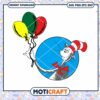 Fun Cat Character Holding Balloons PNG Downloadable Art 2 Fun Cat Character Holding Balloons PNG Downloadable Art