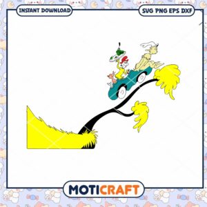 Fun Cartoon Characters in a Car SVG PNG Digital Download