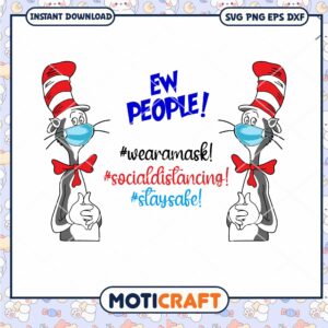 Ew People Funny Mask and Safety Social Distancing PNG