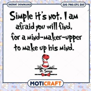 Dr Seuss Quote Instant Download PNG Art Print