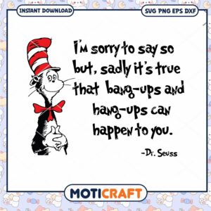 Dr Seuss Quote Instant Download PNG for Crafts and Decor