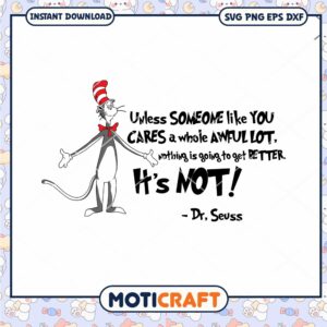 Dr Seuss Quote Inspirational Cat in Hat PNG Download