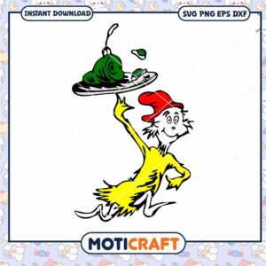 Dr Seuss Inspired Character Funny Slime PNG Download