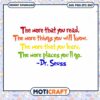 Dr Seuss Inspirational Quote PNG Download for Creatives