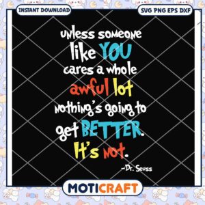 Dr Seuss Inspirational Quote PNG Download for Crafting