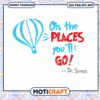 Dr Seuss Hot Air Balloon PNG Art for Instant Download