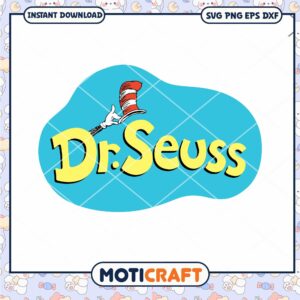 Dr Seuss Cat in the Hat PNG Instant Download Design