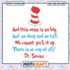 Dr Seuss Cat in the Hat Mess Quote PNG Downloadable Art