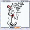 Dr Seuss Cat in the Hat Inspirational Quote PNG Design 1 Dr Seuss Cat in the Hat Inspirational Quote PNG Design