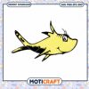 Cute Yellow Cartoon Fish PNG Instant Download Design