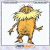 Cute Lorax Character PNG for Craft Projects Download