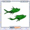 Cute Green Fish PNG Design for Instant Download Art